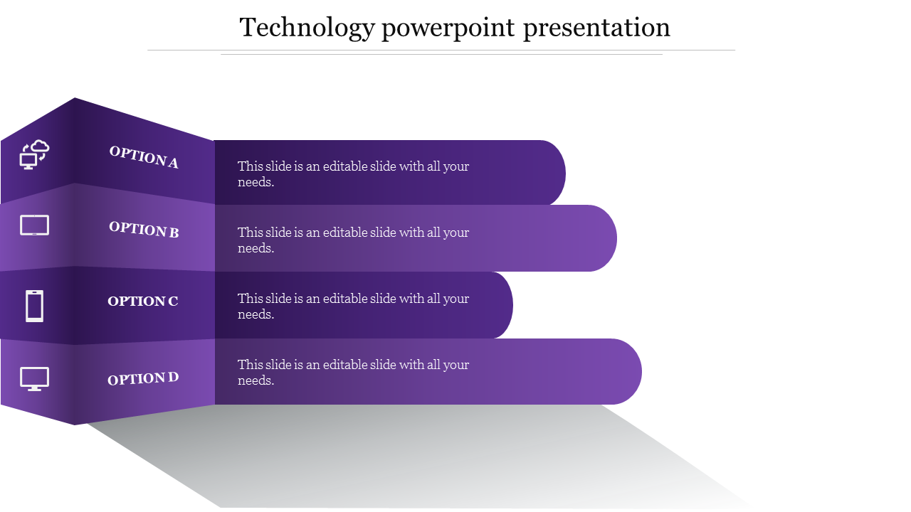 technology powerpoint presentation-4-Purple